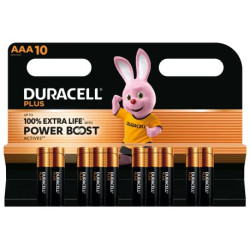 Duracell Batterie Plus -AAA MN2400LR03 BOOST K10 10St.