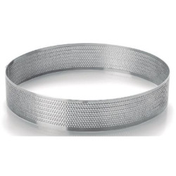 Cercle à tarte rond perforé 20 cm