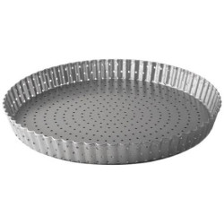 Moule à tarte cannelé perforé 24 cm - Delize
