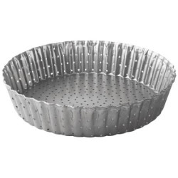 Moule à tarte haut cannelé perforé 24 cm - Delize