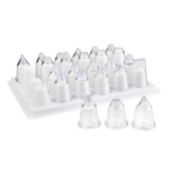Douille acrylique assortie Lot de 24.