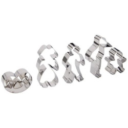 DECOUPOIR INOX LOT/5 ASS BREDELE D ALSACE