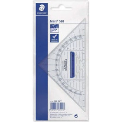 STAEDTLER Geodreieck 16cm P.styrol m.Griff tr