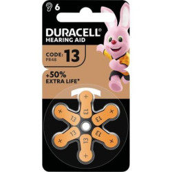Duracell Batterie Hörgeräte EasyTab 13 PR48 NEU 6St.