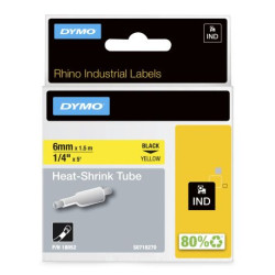 Dymo Heißschrumpfschlauch Black Yellow (18052)