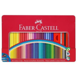 FABER-CASTELL Buntstift Colour Grip 48er-Metalletui