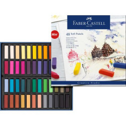 FABER-CASTELL Boîte 48 Demi Pastels Carrés Tendres