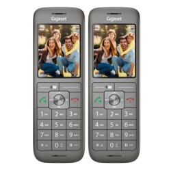 Gigaset CL660HX Duo 2x Universal Mobilteil DECT/-CAT-iq fähig schwarz/anthrazit