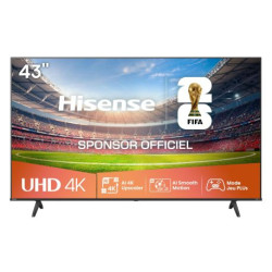 Hisense 43A6Q TV 109,2 cm (43`) 4K Ultra HD Smart TV Wifi Noir 300 cd/m²