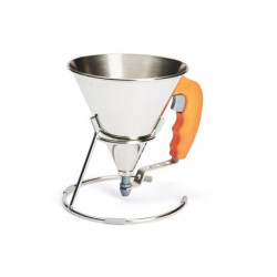 DE BUYER -3353.30 -kwik mini entonnoir a piston orange