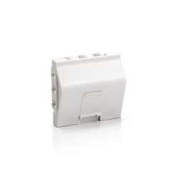 Equip Unterputzdose Einsatz French 1 Keystone 45x45 RAL9010 Polybeutel