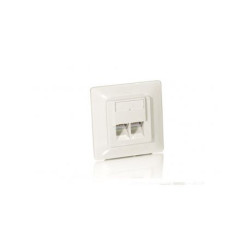 Equip Unterputzdose Frontplatte 2xRJ45 Cat5e 45 RAL 1013